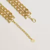 Collar de cadena trenzada en color oro antiguo con cierre en forma de estrella Collar de cadena trenzada en color oro antiguo con cierre en forma de estrella