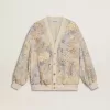Cárdigan de mujer con estampado floral y bordados Cárdigan de mujer con estampado floral y bordados