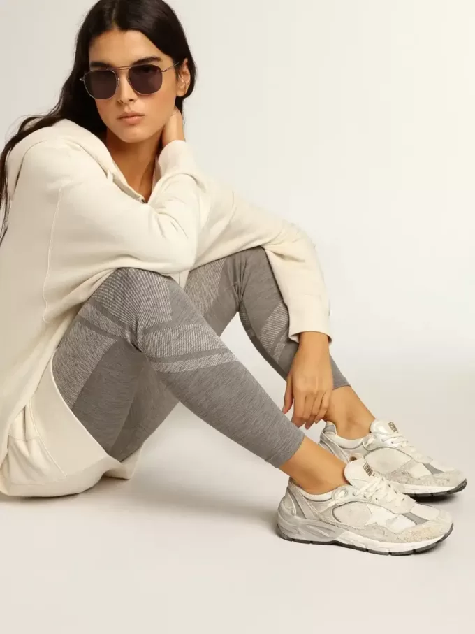 Dad-Star para mujer en malla blanca y ante Dad-Star para mujer en malla blanca y ante