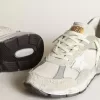 Dad-Star para hombre en ante blanco y gris y estrella de cuero blanco Dad-Star para hombre en ante blanco y gris y estrella de cuero blanco
