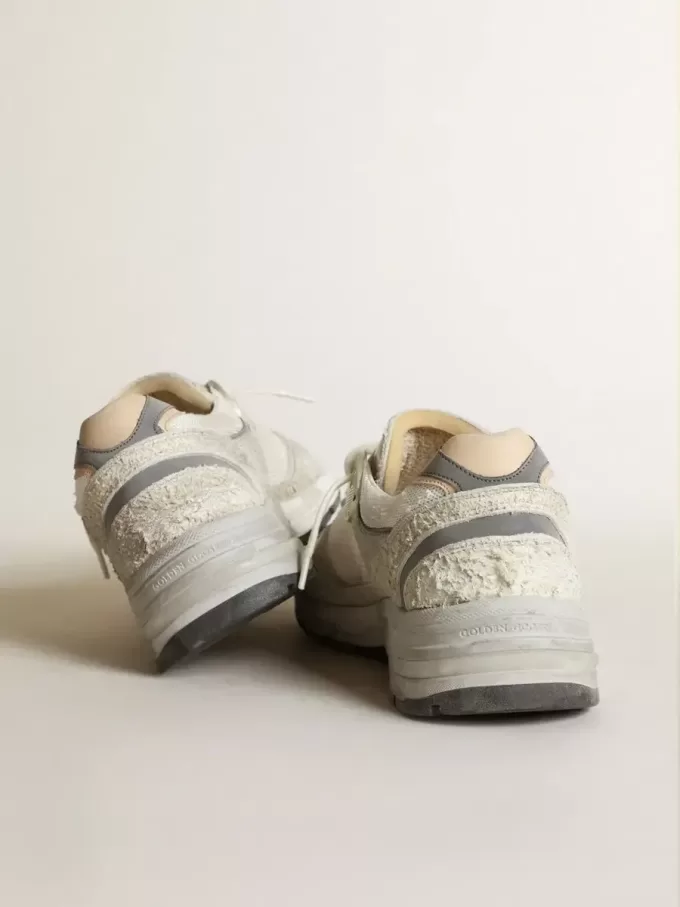 Dad-Star para hombre en ante blanco y gris y estrella de cuero blanco Dad-Star para hombre en ante blanco y gris y estrella de cuero blanco