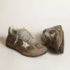 Dad-Star para mujer en malla gris paloma y ante