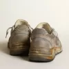 Dad-Star para mujer en malla gris paloma y ante