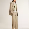 Dad-Star para mujer en nubuck con estrella de cuero dorado y lengüeta de ante en el talón Dad-Star para mujer en nubuck con estrella de cuero dorado y lengüeta de ante en el talón
