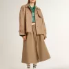 Falda circular beige para mujer Falda circular beige para mujer