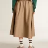 Falda circular beige para mujer Falda circular beige para mujer