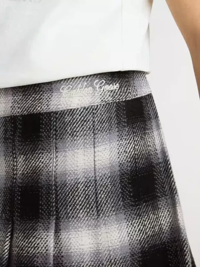 Falda plisada de algodón para niña