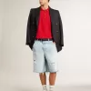 Forty2 para hombre con estrella gris y lengüeta trasera de cuero blanco Forty2 para hombre con estrella gris y lengüeta trasera de cuero blanco