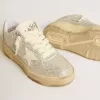 Forty2 para hombre en piel blanca y cristales Swarovski con estrella blanca Forty2 para hombre en piel blanca y cristales Swarovski con estrella blanca