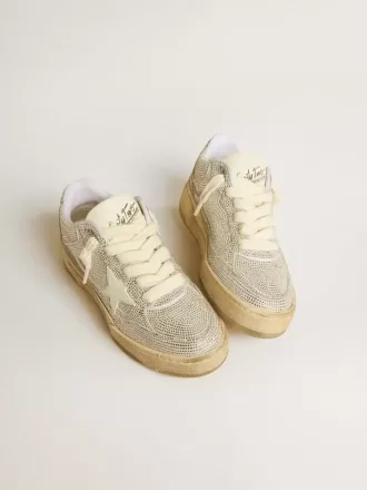 Forty2 para mujer en piel blanca y cristales Swarovski con estrella blanca