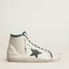 Francy LTD para hombre en piel napa blanca con estrella de goma verde
