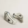 Francy LTD para hombre en piel napa blanca con estrella de goma verde