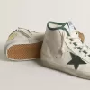 Francy LTD para hombre en piel napa blanca con estrella de goma verde