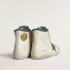 Francy LTD para hombre en piel napa blanca con estrella de goma verde