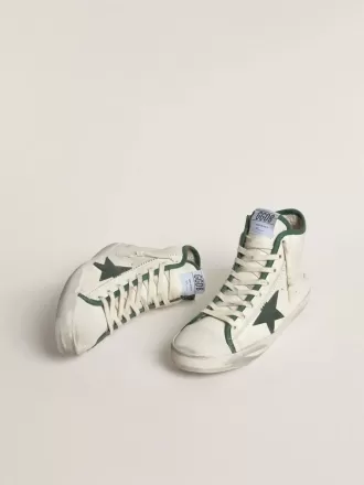 Francy LTD para mujer en piel napa con estrella de goma verde