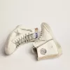 Francy para hombre en piel con estrella de ante plateado Francy para hombre en piel con estrella de ante plateado