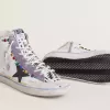 Francy Penstar LAB para mujer con estrella de cuero negro y tachuelas multicolor Francy Penstar LAB para mujer con estrella de cuero negro y tachuelas multicolor