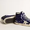 Francy Penstar para hombre en lentejuelas azules con estrella de ante gris hielo Francy Penstar para hombre en lentejuelas azules con estrella de ante gris hielo