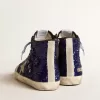Francy Penstar para hombre en lentejuelas azules con estrella de ante gris hielo Francy Penstar para hombre en lentejuelas azules con estrella de ante gris hielo
