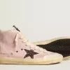 Francy Penstar para mujer en ante rosa con estrella gris brillante Francy Penstar para mujer en ante rosa con estrella gris brillante