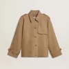 Gabardina oversize para mujer con cristales Gabardina oversize para mujer con cristales