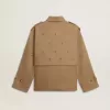 Gabardina oversize para mujer con cristales Gabardina oversize para mujer con cristales