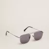 Gafas de sol aviador Roger con montura negra y lentes negras Gafas de sol aviador Roger con montura negra y lentes negras