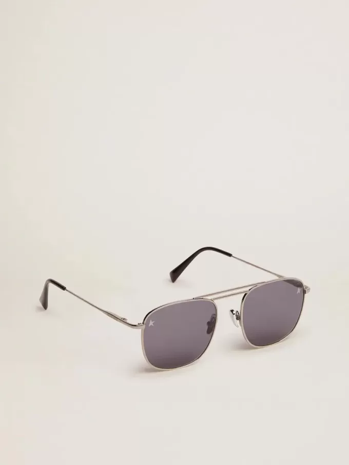 Gafas de sol aviador Roger con montura negra y lentes negras Gafas de sol aviador Roger con montura negra y lentes negras