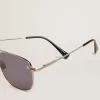 Gafas de sol aviador Roger con montura negra y lentes negras Gafas de sol aviador Roger con montura negra y lentes negras