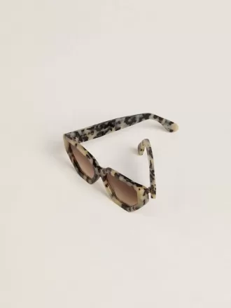 Gafas de sol cuadradas Jackie con diseño de carey