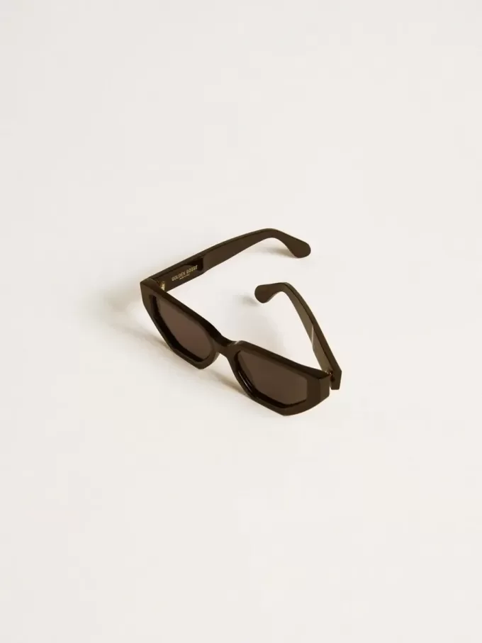 Gafas de sol de estilo rectangular con montura y lentes negras Gafas de sol de estilo rectangular con montura y lentes negras