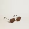 Gafas de sol estilo aviador con montura y lentes negras Gafas de sol estilo aviador con montura y lentes negras