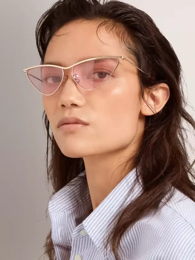 Gafas de sol estilo ojo de gato con montura y lentes rosas Gafas de sol estilo ojo de gato con montura y lentes rosas