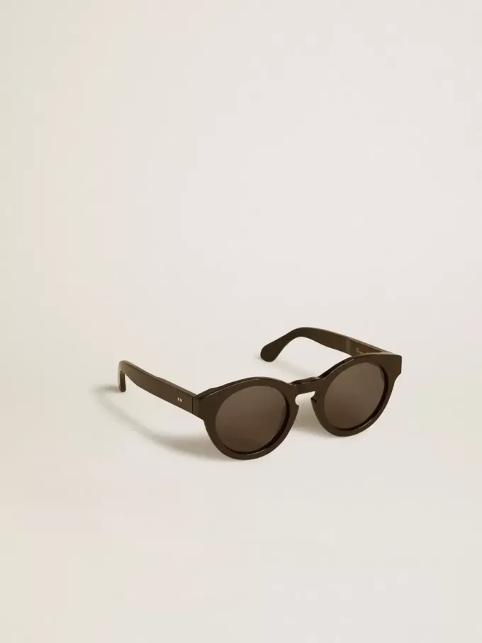 Gafas de sol Panthos de estilo cuadrado con montura y lentes negras