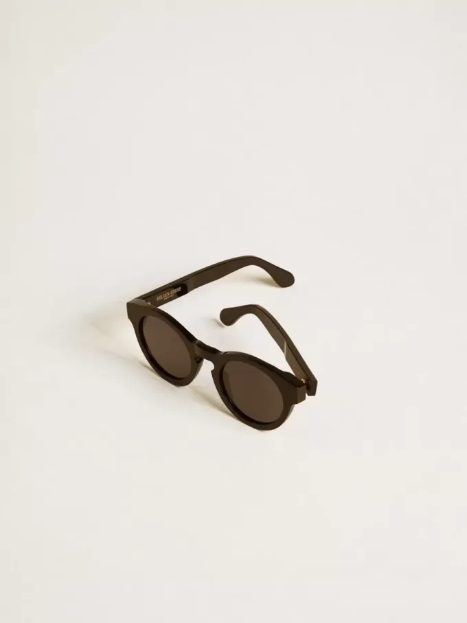 Gafas de sol Panthos de estilo cuadrado con montura y lentes negras