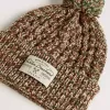Gorro de lana multicolor con pompón Gorro de lana multicolor con pompón
