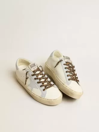 Hi Star LTD en piel con estrella y lengüeta en el talón en piel azul claro