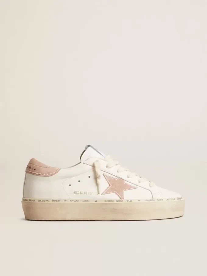 Hi Star LTD para mujer con estrella de ante rosa antiguo y lengüeta en el talón con perlas