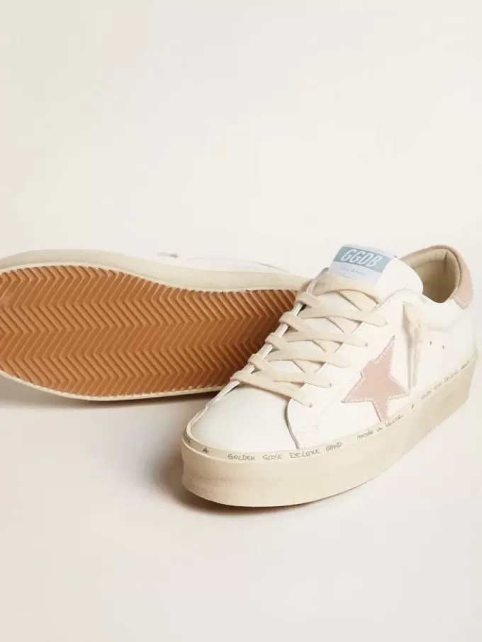 Hi Star LTD para mujer con estrella de ante rosa antiguo y lengüeta en el talón con perlas