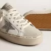 Hi Star para mujer con estrella plateada brillante y lengüeta del talón en nubuck gris paloma Hi Star para mujer con estrella plateada brillante y lengüeta del talón en nubuck gris paloma