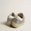 Hi Star para mujer en plata brillante con estrella de ante y lengüeta blanca en el talón Hi Star para mujer en plata brillante con estrella de ante y lengüeta blanca en el talón