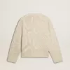 Jersey beige de mujer con motivos para el Año Nuevo Chino Jersey beige de mujer con motivos para el Año Nuevo Chino