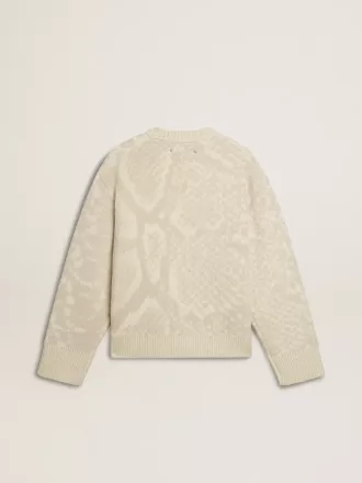 Jersey beige de mujer con motivos para el Año Nuevo Chino
