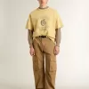 Jersey beige para hombre con logotipo bordado Jersey beige para hombre con logotipo bordado
