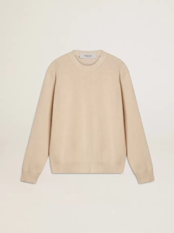 Jersey beige para mujer con las letras «Golden» en la espalda Jersey beige para mujer con las letras «Golden» en la espalda