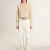 Jersey beige para mujer con las letras «Golden» en la espalda Jersey beige para mujer con las letras «Golden» en la espalda