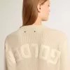 Jersey beige para mujer con las letras «Golden» en la espalda Jersey beige para mujer con las letras «Golden» en la espalda
