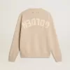 Jersey beige para mujer con las letras «Golden» en la espalda Jersey beige para mujer con las letras «Golden» en la espalda