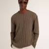 Jersey de color travertino para hombre con letras «Golden» en la espalda Jersey de color travertino para hombre con letras «Golden» en la espalda
