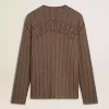 Jersey de color travertino para hombre con letras «Golden» en la espalda Jersey de color travertino para hombre con letras «Golden» en la espalda